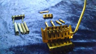 1984 Floyd Rose Gold Tremolo Made In Germany R4 Nut Real Floyd (rare)