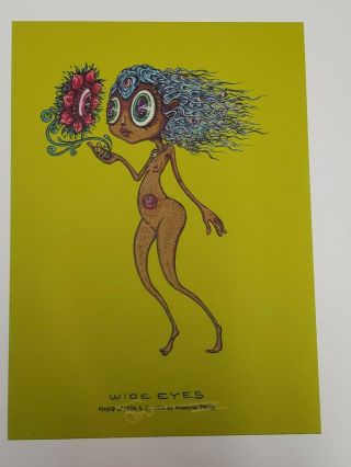 Marq Spusta Wide Eyes 5 " X 7 " Signed Art Print Rare From Some Birds Pack