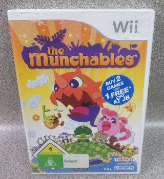 Rare Nintendo Wii The Munchables Video Game Complete - Pal - Oz Seller