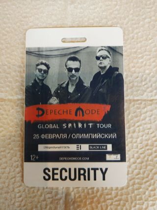 Depeche Mode Laminate Pass 2018 Official Very Rare Only One Exclusive
