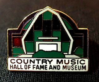 Cloisonne Rare Country Music Hall Of Fame Lapel Pin Badge Nashville Tn