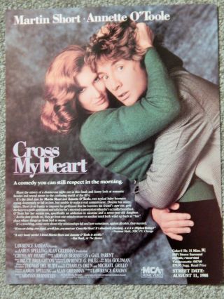 Cross My Heart (video Dealer Brochure 1980s) Annette O 
