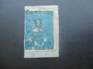 Victoria Stamps: Half Length On Piece - Rare (d72