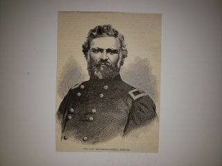 Brigadier General Daniel D.  Bidwell Civil War 1864 Harper 