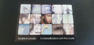 Very Rare Boards Of Canada Postcard With Stickers On Front.  Warp Promo Item