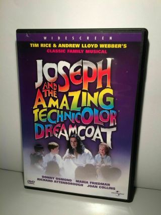 Joseph And The Technicolor Dreamcoat Dvd Like Rare $9.  99 Ships