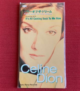 Celine Dion " The Power Of The Dream " Ultra - Rare Japanese 3 " Cd Single Snap Case