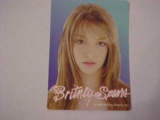 Rare Britney Spears Sticker Series One 1999 - - Vending Display Card,  1 Sticker 2