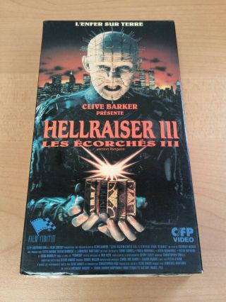Hellraiser 3 Vhs Iii Rare French Canadian Cfp Horror
