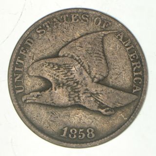 Crisp - 1858 - Flying Eagle United States Cent - Rare 954