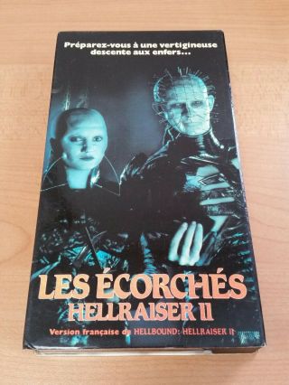Hellraiser 2 Vhs Ii Rare French Canadian Malo Video Horror