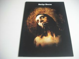 Rare Marilyn Manson Japan Tour 2001 Program Guns God And Government Brochure
