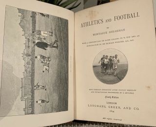 1894 Athletics And Football By Montague Shearman Badmington Library Rare