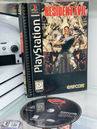 Resident Evil Long Box (sony Playstation 1,  1996) Ps1,  Rare,  Biohazard 1 Ps1