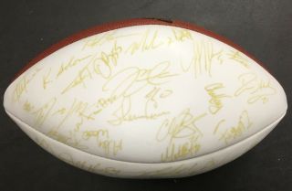 Rare 2001 NFL Pro Bowl NFC - Signed Team Football Kurt Warner Korey Stringer Auto 2