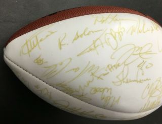 Rare 2001 NFL Pro Bowl NFC - Signed Team Football Kurt Warner Korey Stringer Auto 5
