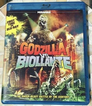 Godzilla Vs Biollante - Blu - Ray - Rare/out Of Print