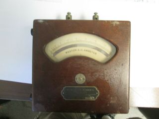 Vintage Rare Vintage Meter Weston Electrical Instruments Model 155 Ammeter