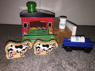 Thomas Friends Wooden Railway Train Tank Engine Sodor Dairy Farm Rare