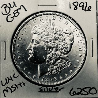 1896 Bu Gem Morgan Silver Dollar Unc Ms,  U.  S.  Rare Coin 6250