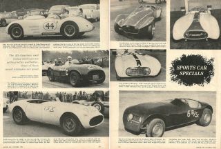 1956 Classic Car Ad,  Custom American Sports Cars,  Auto Racing Rare Cars 062714