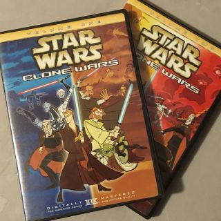 Star Wars Clone Wars Volume One & Two Dvds Rare W/ Inserts