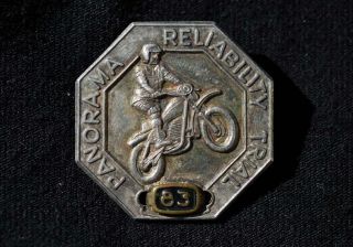 Rare Vintage Mt Panorama Bathurst Motorcycle Racing Reliability Trial Badge.