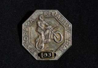 Rare Vintage Mt Panorama Bathurst Motorcycle Racing Reliability Trial Badge. 4