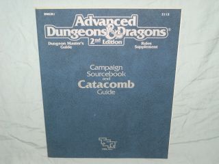 Ad&d 2nd Ed Aid - Dmgr1 Campaign Sourcebook And Catacomb Guide (rare And Vg)