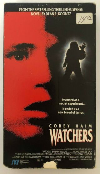 Watchers Rare & Oop Cult Horror Movie Ive Home Video Release Vhs