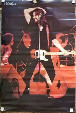 Bob Seger Poster 1982 Approx 24 X 36 Rare