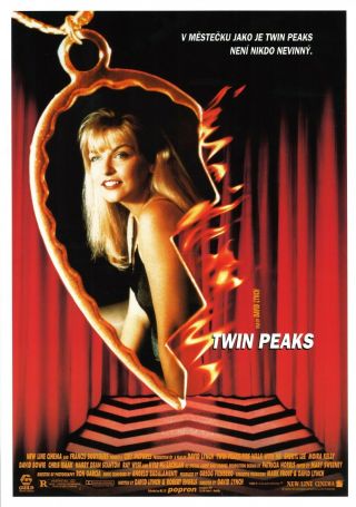 Twin Peaks Fire Walk With Me Rare Czech A3 Movie Poster David Lynch