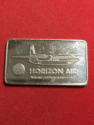 Rare Limited Edition Vintage 15 Gram.  999 Silver Art Bar Horizon Air Craft T3