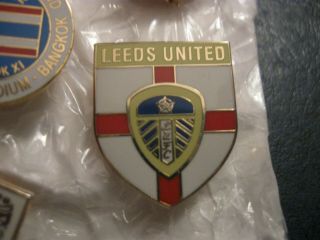 Rare Old Leeds United Football Club England (12) Enamel Brooch Pin Badge