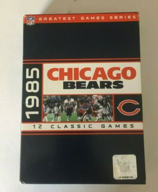Nfl Greatest Games Series 12 Classic 1985 Chicago Bears 5 - Dvd Box Set Rare