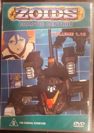 Zoids Chaotic Century Volume 1.  12 Rare Dvd Cartoon Animation Japanese Tv Series