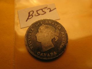 1891 Canada Rare Five Cent Coin Id B552.