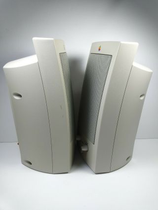 Vintage Apple Design Powered M6082 Computer Speakers RARE READ 3