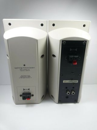 Vintage Apple Design Powered M6082 Computer Speakers RARE READ 4