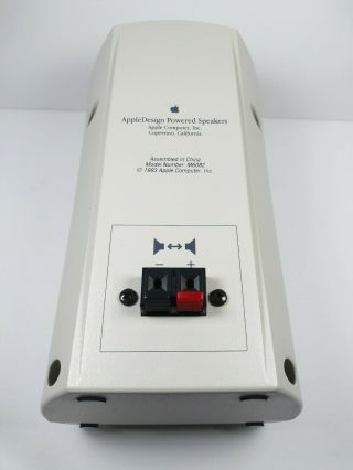 Vintage Apple Design Powered M6082 Computer Speakers RARE READ 6