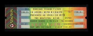 Grateful Dead - Manor Downs - 7 - 31 - 82 Rare Austin Texas Concert Ticket
