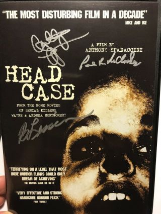 Head Case Dvd Horror Crime Signed By Cast & Director Rare Collector’s Item Oop