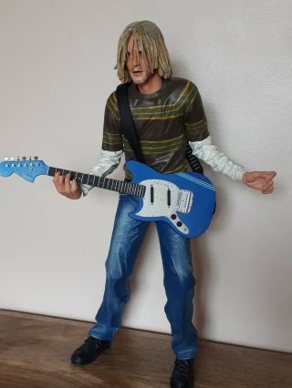 Rare Kurt Cobain 18 Inch Figure With Sound/complete With Fender Mustang Guitar