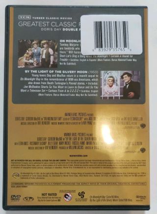 On Moonlight Bay / By the Light of the Silvery Moon [DVD] TCM RARE Doris Day 2