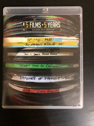 5 Films 5 Years Vol.  1: Golden Age Erotica - Vinegar Syndrome Blu - Ray Rare Oop