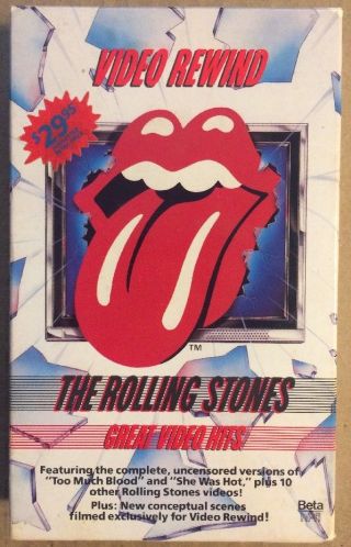 The Rolling Stones Video Rewind: Great Video Hits - Beta Rare - 1984 Vestron
