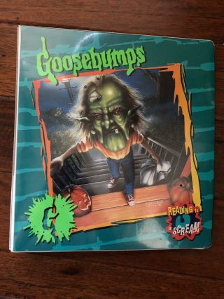 Vintage Goosebumps Reading Is A Scream 36 The Haunted Mask Ii Binder Rare