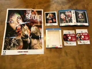 The Beyond Blu - Ray Arrow Video Rare Window Box Slipcover Poster 2 Disc