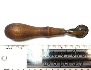 Vintage Rare Leather Seamer Tool With Adjustable Rollers
