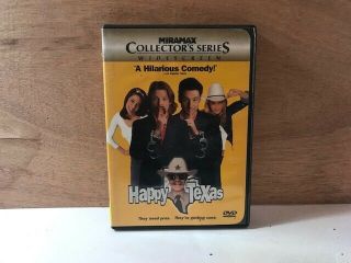 Happy,  Texas Dvd Rare Oop Miramax Region 1 Vg,  W/ Insert William H.  Macy S.  Zahn